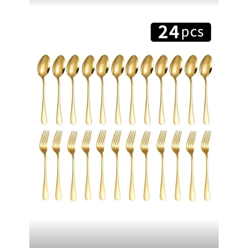 24‎ pcs Stainless Steel Cutlery